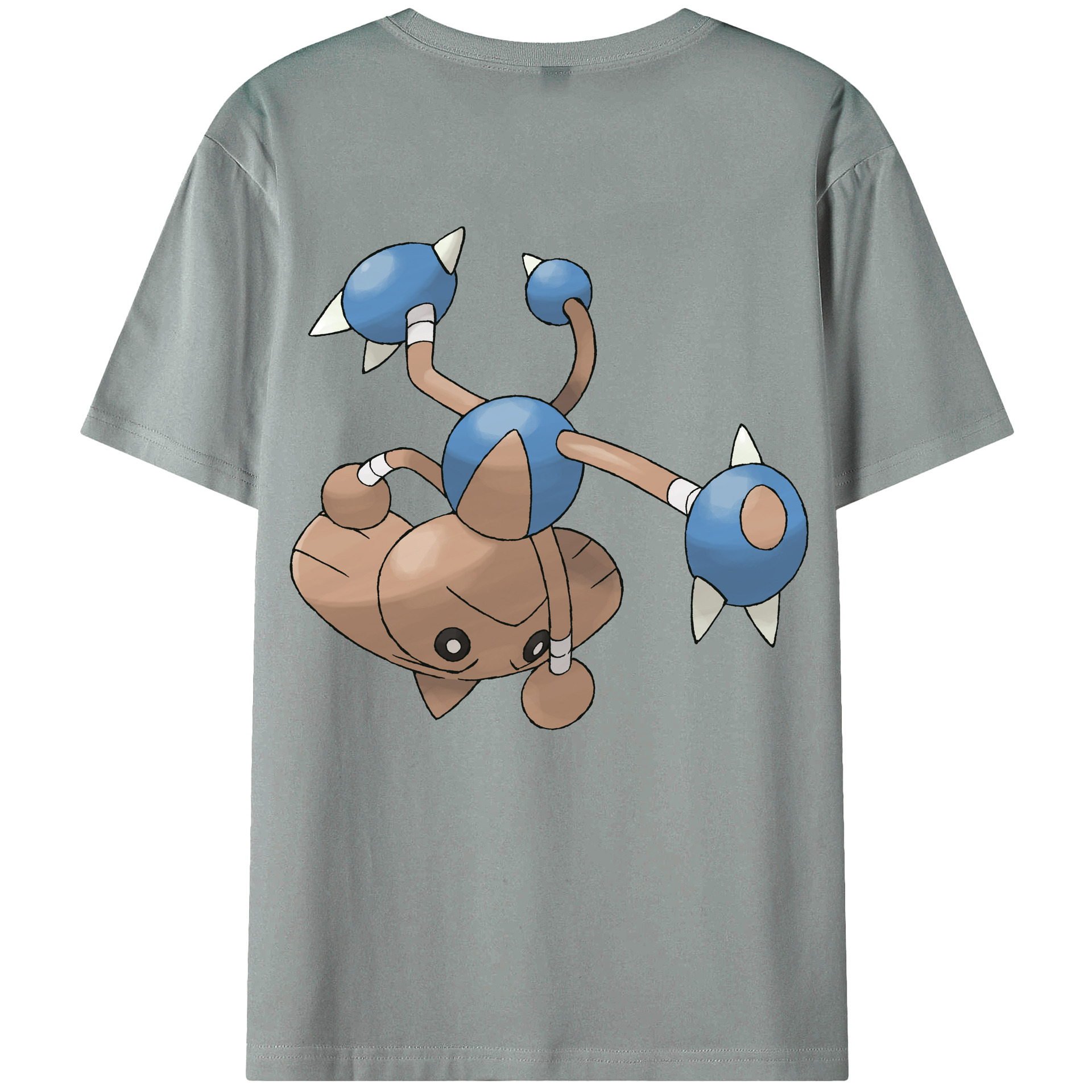 （画像用） ポケットモンスター Pokémon 綿100％ メンズ半袖Tシャツ（バックプリント） 通気性
